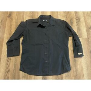 Blue Generation Shirt, Women's Size Medium, Black, Button Up, Long Sleeve